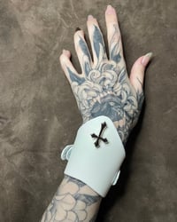 Image 1 of Monsignor Cuff White Silver