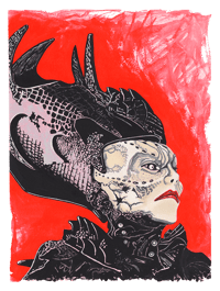 Image 1 of Farscape  - War Minister Ahkna - Original Watercolor Painting