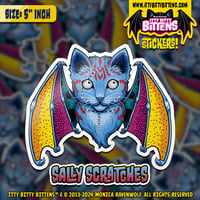 Image 2 of Sally Scratches (BITTENS) - Sticker (5" inch) 