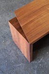 CLIPPED WING 450MM STOOL/SIDE TABLE IN TASMANIAN BLACKWOOD