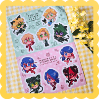 miraculous ladybug ✨ waterproof vinyl sticker sheet