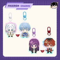 FRIEREN: Acrylic Holographic Charm Linked by Magnetic Heart