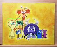 Image 1 of Fosters Home for Imaginary Friends - Acrylic on Canvas - 4 pieces