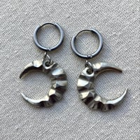 Image 3 of Small Crescent Earrings