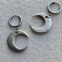 Image 4 of Small Crescent Earrings