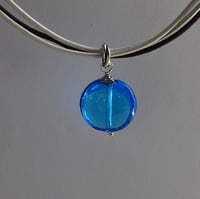 Image 2 of Celestial Blue Venetian Glass Necklace