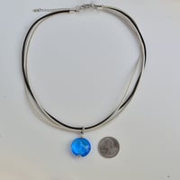 Image 4 of Celestial Blue Venetian Glass Necklace