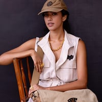 Image 1 of Army VEST - BEIGE 