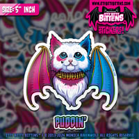 Image 2 of Puddin' (BITTENS) - Sticker (5" inch) 
