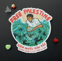 free palestine fundraiser sticker