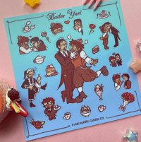 Image 1 of butler yuri sticker sheet