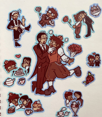 Image 2 of butler yuri sticker sheet