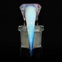 Image 3 of CRUSHED OPAL > UV WHITE SATIN & GLOPAL 18MM SLIDE