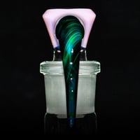 Image 2 of MILKY PINK & GREEN MONEY 18MM SLIDE