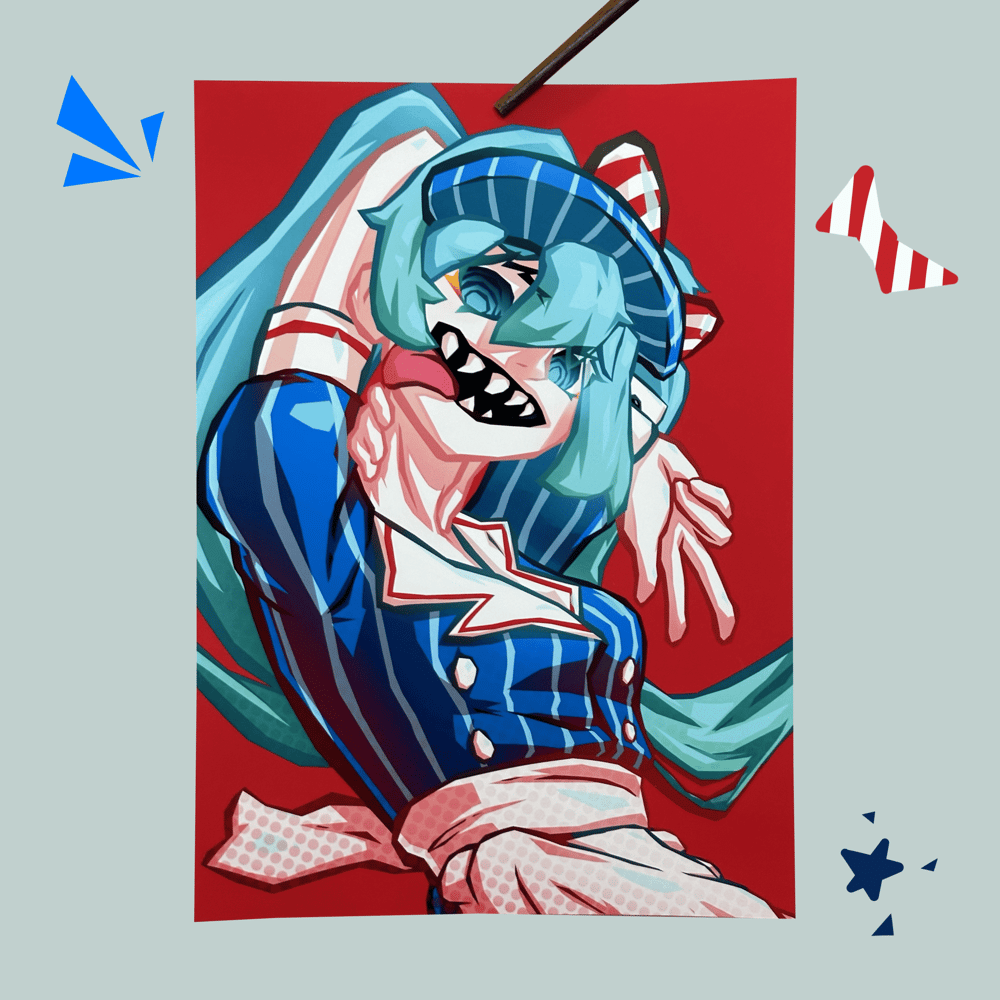 Image of Mesmerizer Miku Print