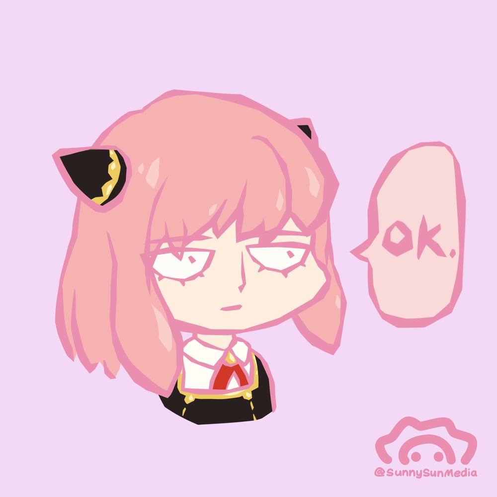 Image of Anya OK Sticker