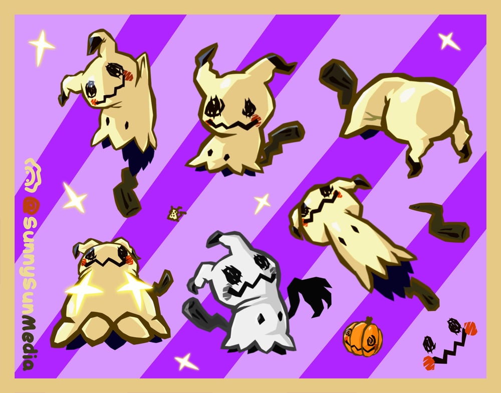 Image of Mimikyu Sticker Sheet