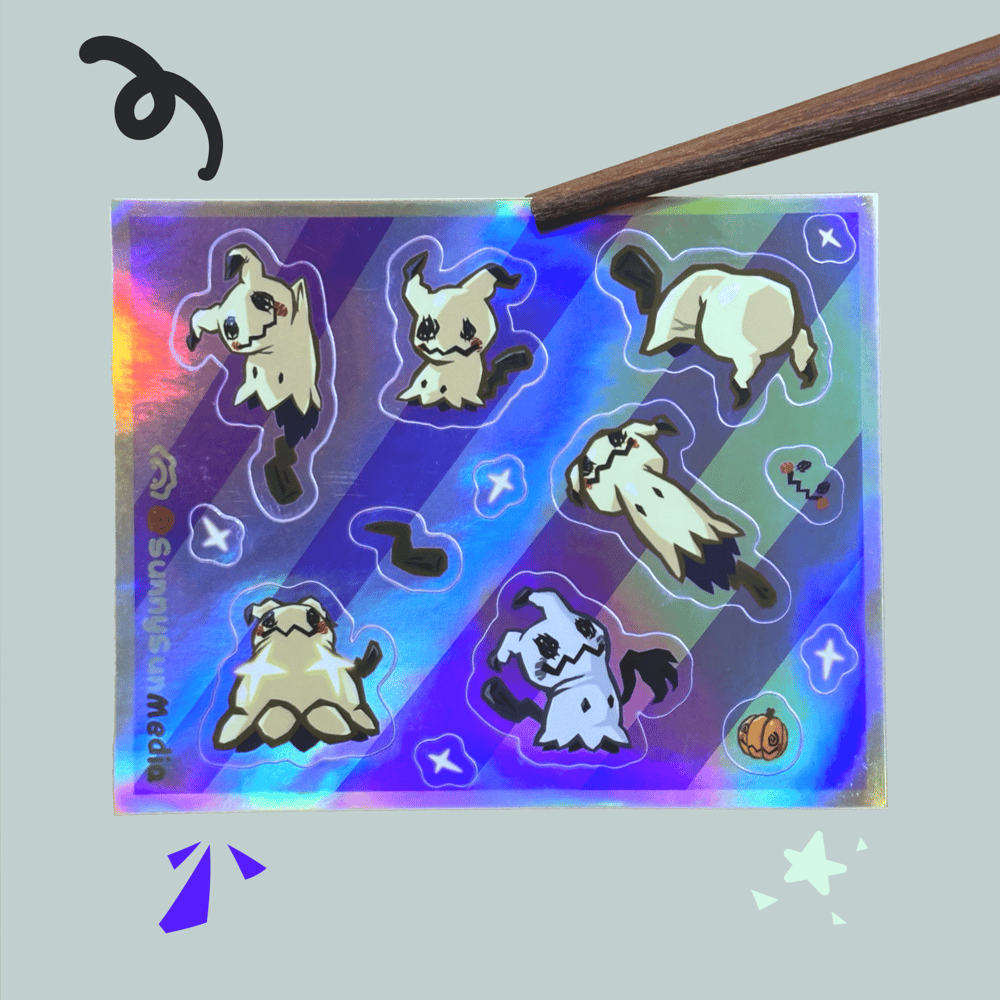 Image of Mimikyu Sticker Sheet