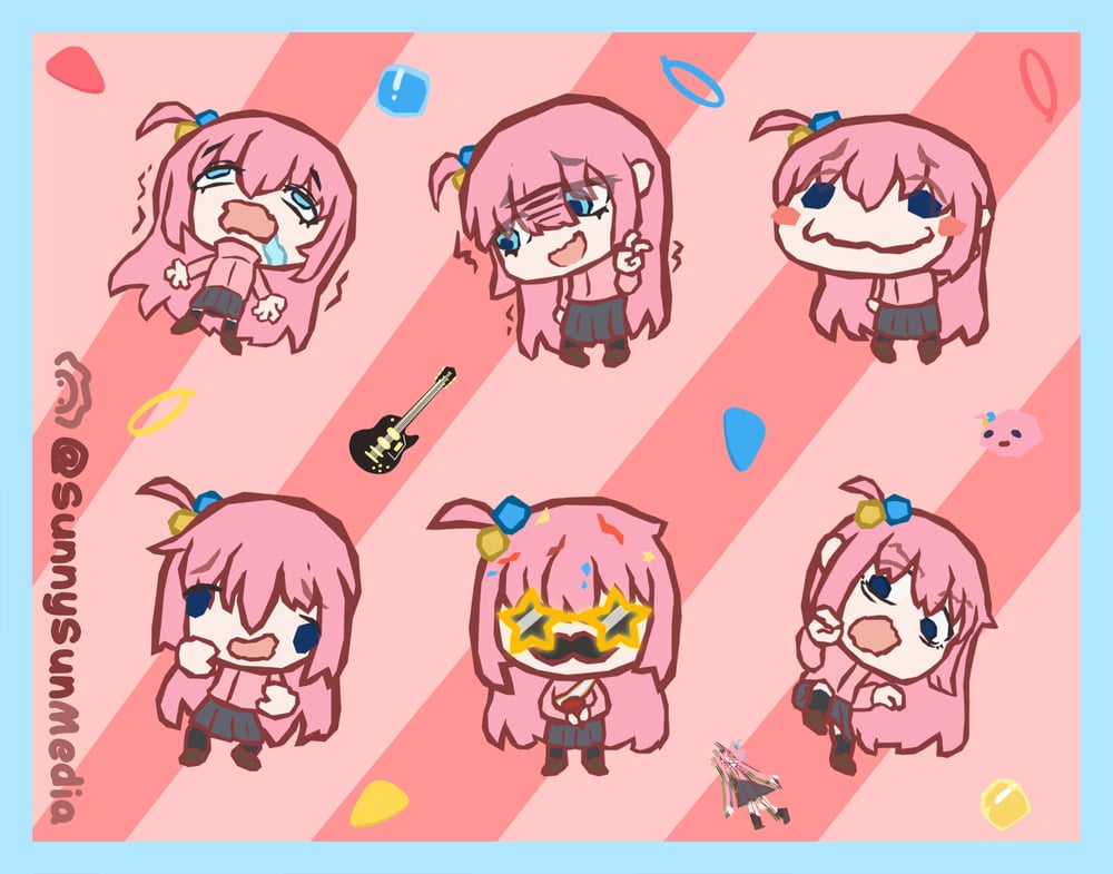 Image of Bocchi Sticker Sheet