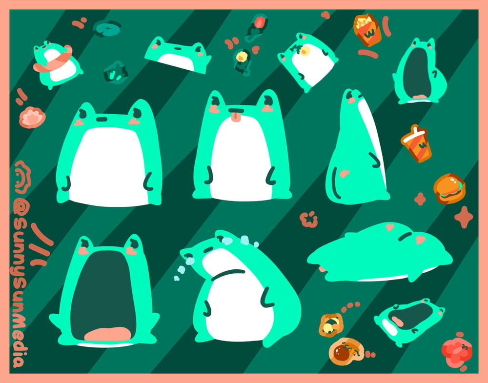 Image of Frowg Sticker Sheet