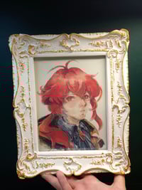 Image 2 of Diluc watercolour portrait print