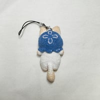 Image 2 of Loafy Cat in Jellyfish Hat Keychain