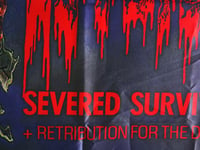 Image 11 of AUTOPSY - Severed Survival Flag (cloth poster Banner tapestry) Old school Death metal