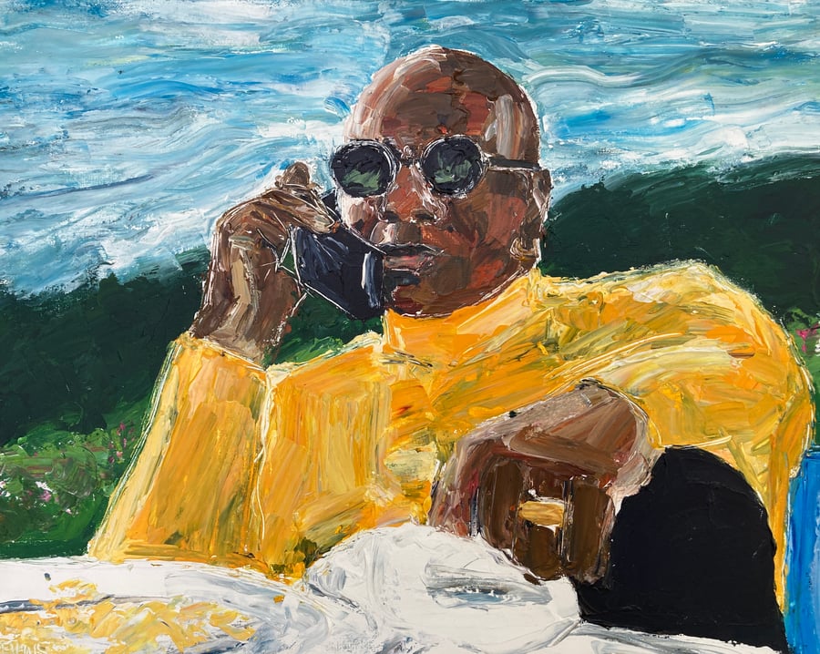 Image of Marcellus original painting 16” x 20”
