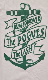 Image 3 of Pogues - Rum, Sodomy & the Lash white organic t-shirt Small