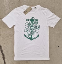 Image 1 of Pogues - Rum, Sodomy & the Lash white organic t-shirt Small