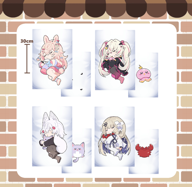 Image of Phase Connect Chibi Dakimakura Pillows