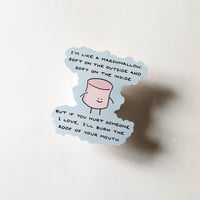 Image 2 of "Marshmallow" Vinyl Sticker