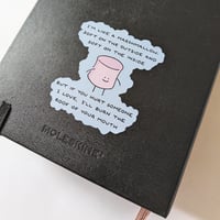 Image 3 of "Marshmallow" Vinyl Sticker