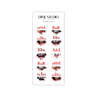 Image 4 of  CLEAR SLASHER CREW 2 HALLOWEEN NAIL DECALS 