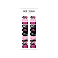 Image 4 of PINK GHOST FACE HALLOWEEN NAIL DECALS 
