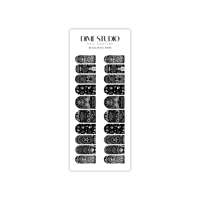 Image 3 of BLACK OUIJA BOARD PLANCHETTE NAIL DECALS 