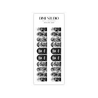 Image 4 of MONOCHROME JACK & SALLY NAIL DECALS