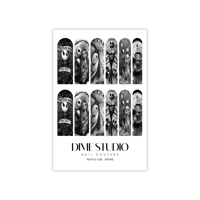 Image 3 of MONOCHROME JACK & SALLY NAIL DECALS
