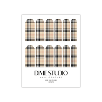Image 2 of PLAID TARTAN NAIL DECALS 