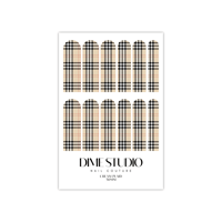 Image 4 of PLAID TARTAN NAIL DECALS 