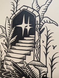 Image 4 of Lino print “SKADAR LAKE”
