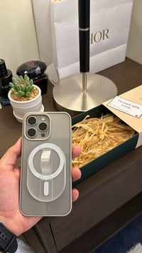 Natural Titanium Case + Magnetic Phone Grip