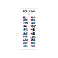 Image 3 of HOLIDAY STITCH NAIL DECALS 