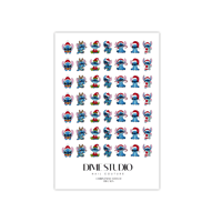 Image 4 of HOLIDAY STITCH NAIL DECALS 