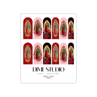 Image 3 of OUR LADY DE GUADALUPE VIRGINCITA NAIL DECALS 