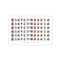 Image 4 of ALICE IN WONDERLAND HALLOWEEN NAIL DECALS 