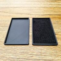 Coin Tray/EDC Holder for Slim, Minimalist, Ridge style wallets (not included). Optional felt lining