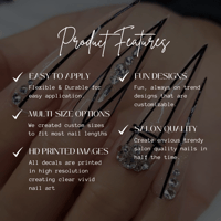 Image 8 of BURBERRY PLAID  MINNIE NAIL DECALS 