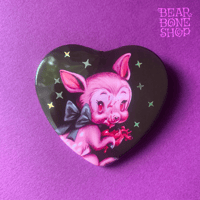 Image 2 of Eat Your Heart Out | Pinback Button