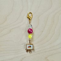 I Love Art Keychain